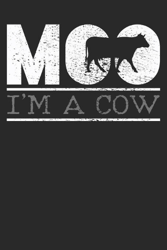 Notebook: Cow Costume Halloween Ruled 6x9 120 Pages