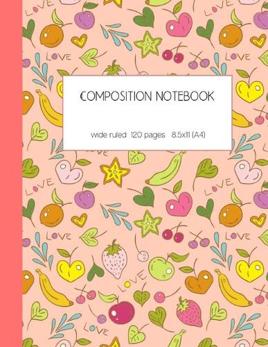 Composition notebook wide ruled 120 pages 8.5x11 (A4)