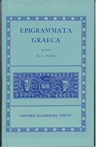 Epigrammata Graeca: From the Beginning to the Garland of Phillip(Oxford Classical Texts)
