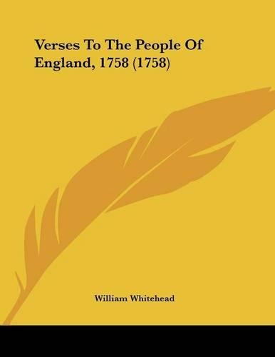 Verses To The People Of England, 1758 (1758)