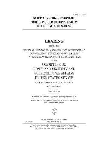 National Archives oversight