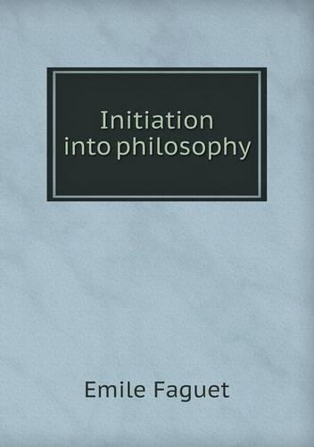 Initiation into philosophy