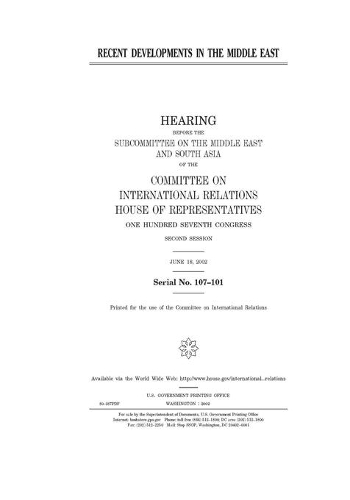 Recent developments in the Middle East