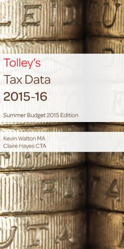 Tolley's Tax Data 2015-16 (Summer Budget edition)