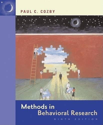 Methods in Behavioral Research