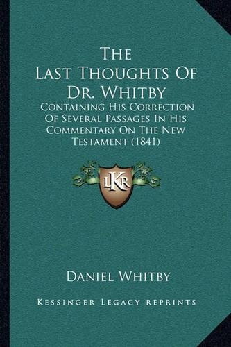 The Last Thoughts Of Dr. Whitby
