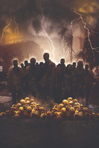 Zombie Madness Halloween Lined Notebook