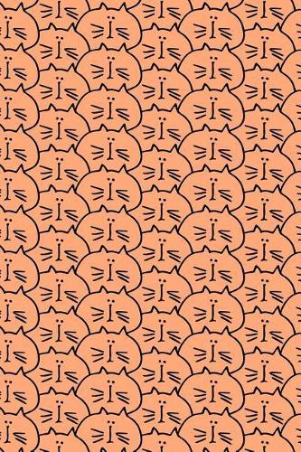 Journal Notebook For Cat Lovers Crowd of Cats Pattern 7