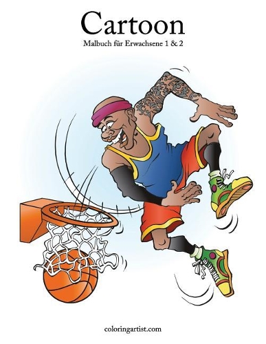 Cartoon-Malbuch für Erwachsene 1 & 2