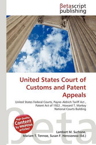 United States Court of Customs and Patent Appeals
