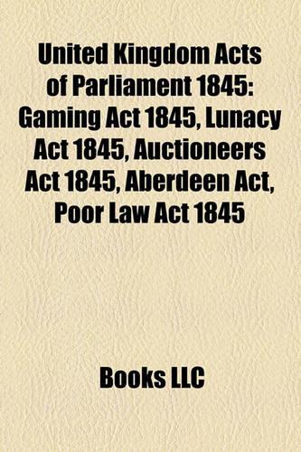 United Kingdom Acts of Parliament 1845