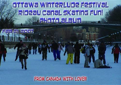 Ottawa Winterlude Festival - Rideau Canal Skateway Fun! Feb 21, 2007 Photo Album (English eBook C10)