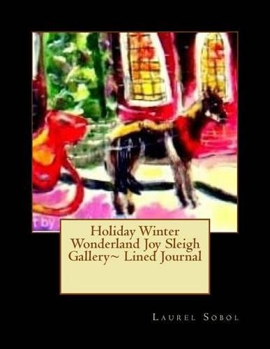 Holiday Winter Wonderland Joy Sleigh Gallery Lined Journal