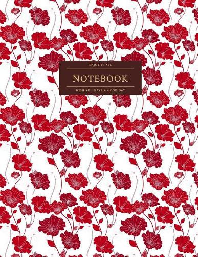 Notebook: 100 Lined Journal Pages - Diary - 8.5"x 11" Large Composition Notebook Matte Finish Paperback(5 Flower Notebook)