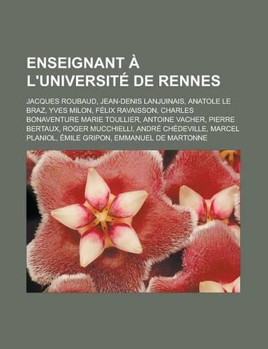 Enseignant A L'Universite de Rennes