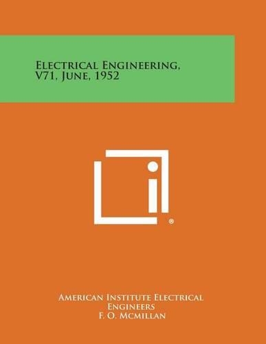 Electrical Engineering, V71, June, 1952