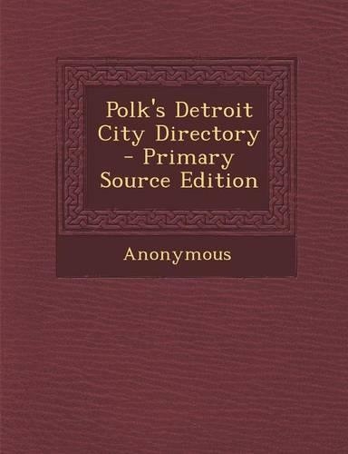 Polk's Detroit City Directory