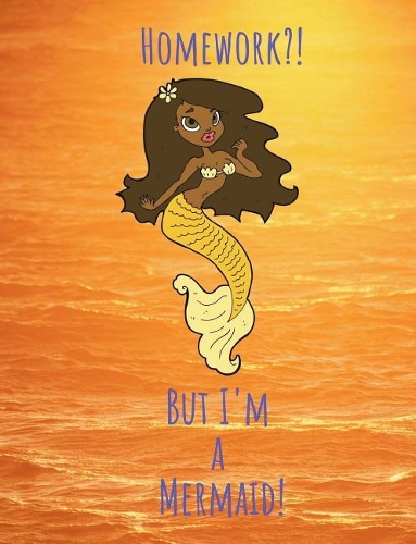 Mermaid Composition Notebook: Mermaid blank college ruled composition notebook, journal for elementary school kids for class note taking and homework