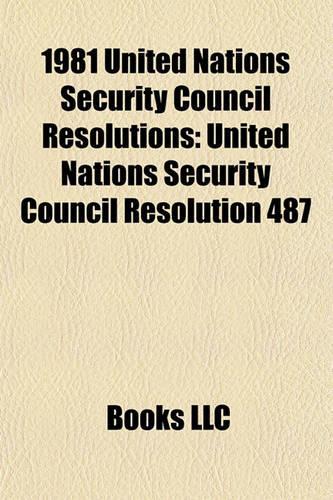 1981 United Nations Security Council Resolutions