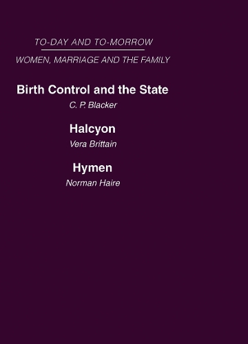 Women, Marriage and Family: Mini-set B Today & Tomorrow 2 vols