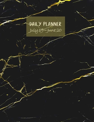 Daily planner July 19 - June 20: Large. With over 400 Pages. Daily Goals, To-dos, Assignments and Tasks. Includes Gratitude section, Meal planner, Mood tracker and Water intake trac