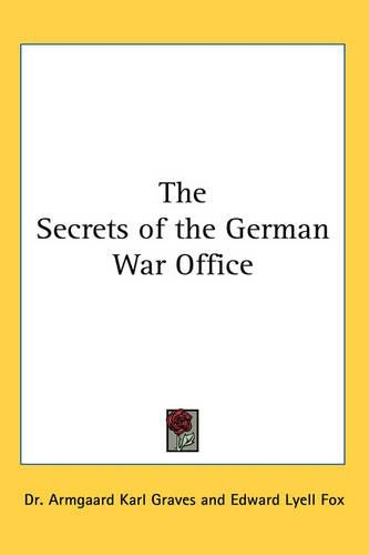 Secrets of the German War Office