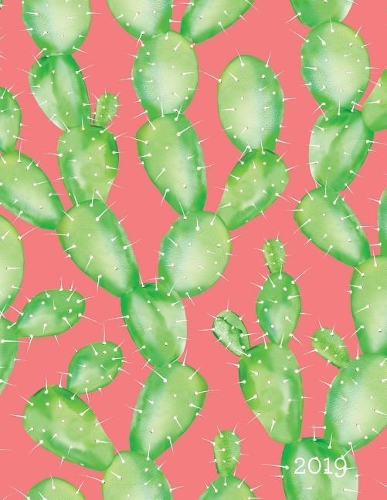 2019 Weekly Planner: Cactus Design - 8.5 X 11 in - Weekly View 2019 Planner Organizer with Dotted Grid Pages + Motivational Quotes + To-Do Lists(1 Pretty Cactus Planners)