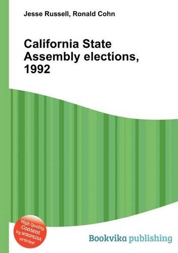California State Assembly Elections, 1992