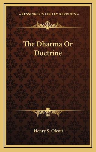 The Dharma Or Doctrine