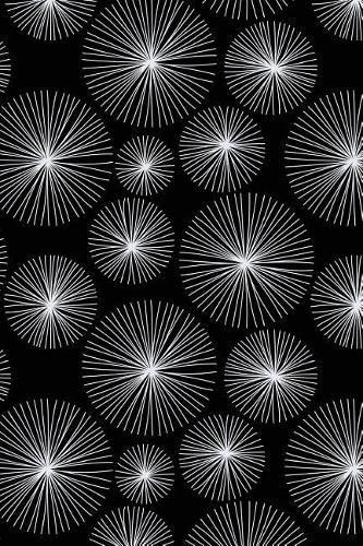 Bullet Journal Notebook Watercolor Dandelion Puff Balls Pattern 7