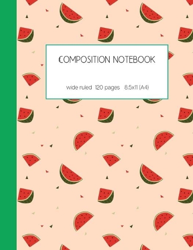 Composition notebook wide ruled 120 pages 8.5x11 (A4)