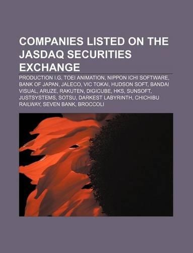 Companies Listed on the Jasdaq Securities Exchange
