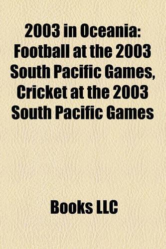 2003 in Oceania