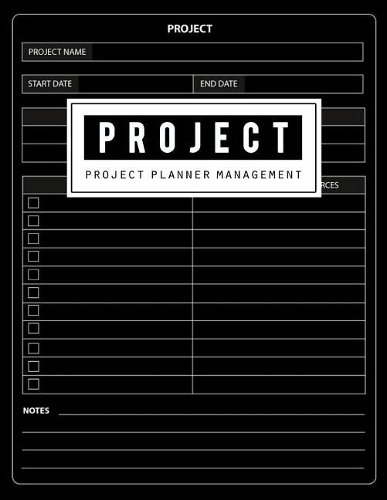 Project Planner Management: Project Management Forms Organize, Project Planner Notebook, Journal and Organize Notes, To Do, Ideas, Follow Up, Project Plan, Size 8.5 x 11 Inch, 