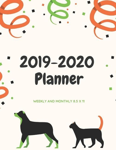 2019-2020 Planner Weekly and Monthly 8.5 X 11: Animal Lover Theme Calendar Schedule Organizer and Journal Notebook (January 2019 - December 2020)(48 Academic Year)