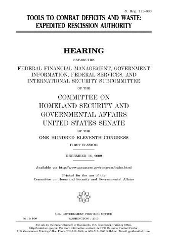 Tools to Combat Deficits and Waste