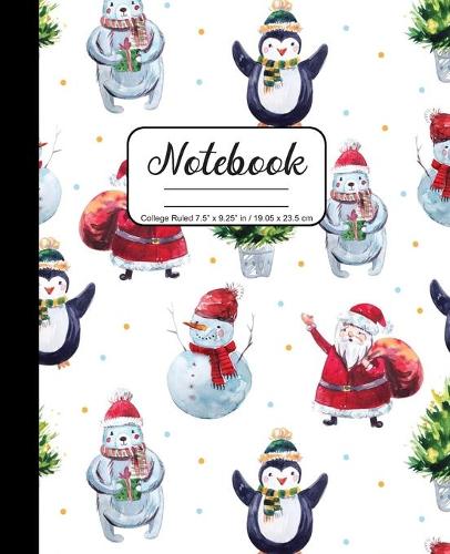 Notebook College Ruled 7.5 x 9.25 in / 19.05 x 23.5 cm