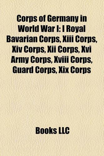 Corps of Germany in World War I