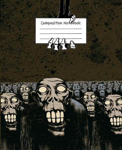 Zombie Halloween Wide Ruled Journal