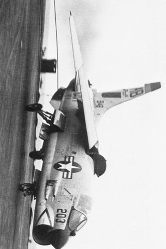 F-8 Crusader Aboard CVA 42 US Navy Aircraft Carrier Journal