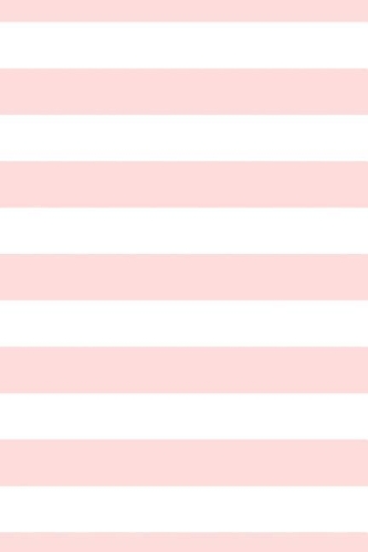 2019 Weekly Planner Blush Pink White Stripes Notebook 134 Pages