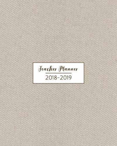 Teacher Planner 2018-2019: Weekly & Monthly Academic Lesson Planner & Record Book, 7 Period - Your Agenda Diary, Lesson Plan Journal & Organizer - Vintage Fabric Edition