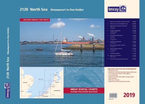 Imray 2120 Chart Atlas 2019: Nieuwpoort to Den Helder(2120 Imray Chart Atlas)