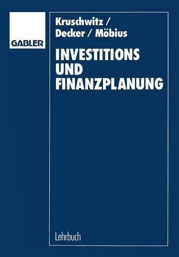 Investitions- und Finanzplanung