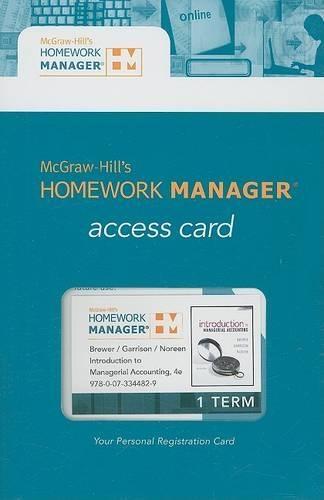 Introduction to Managerial Accounting