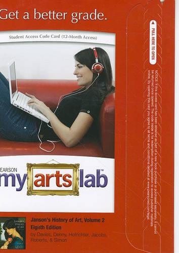 MyLab Arts without Pearson eText -- Standalone Access Card -- for Janson's History of Art, Volume 2
