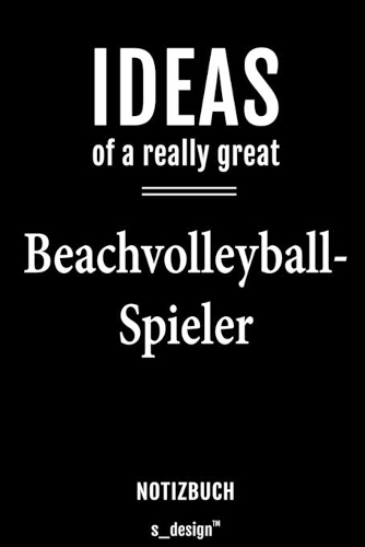 Notizbuch für Beachvolleyball