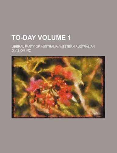 To-Day Volume 1: (English)