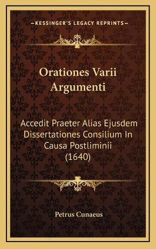 Orationes Varii Argumenti