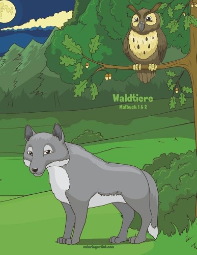 Waldtiere-Malbuch 1 & 2
